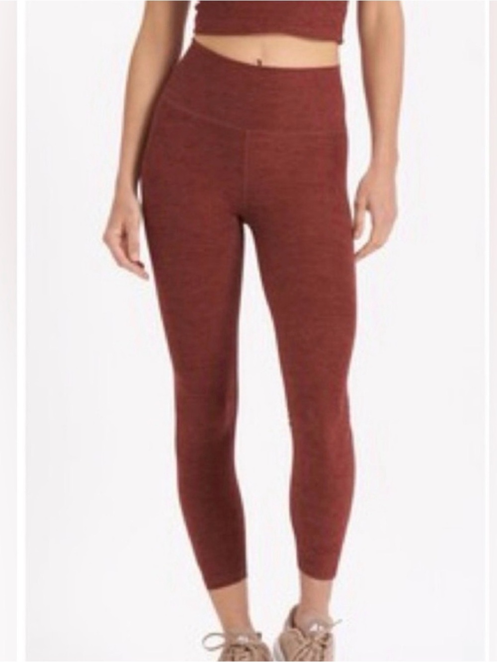 Vuori Clean Elevation Legging | DreamKnit™ High Rise Rust Heather | Women's M